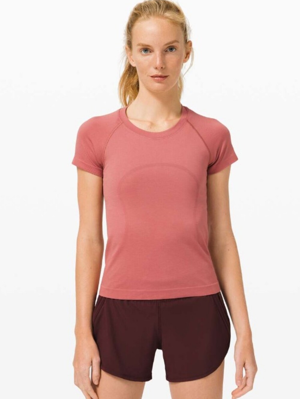 Lululemon Swiftly Tech Short Sleeve 2.0 In Cherry Tint